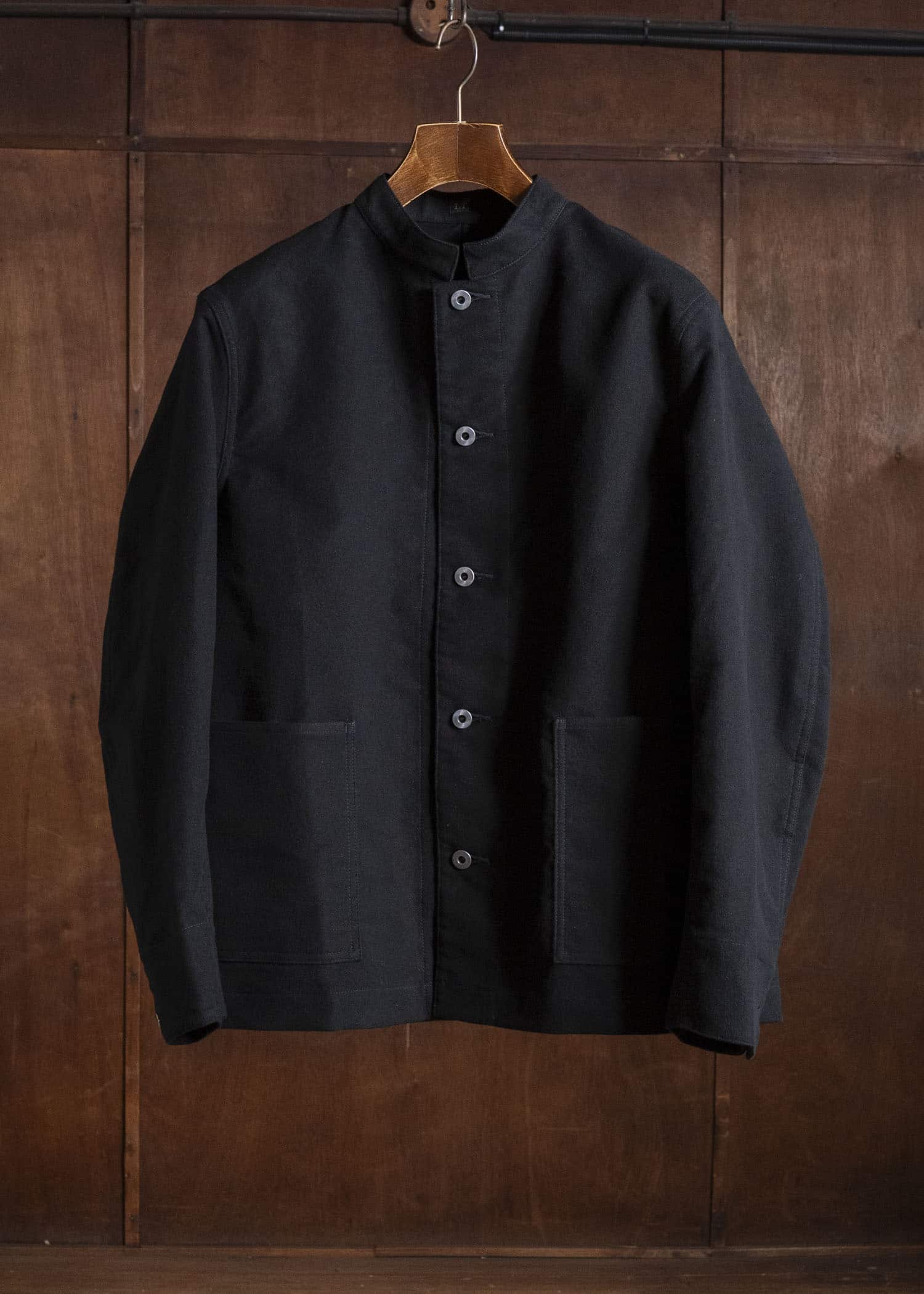 Taiga Takahashi Lot.307-Black Stand Collar Jacket Black