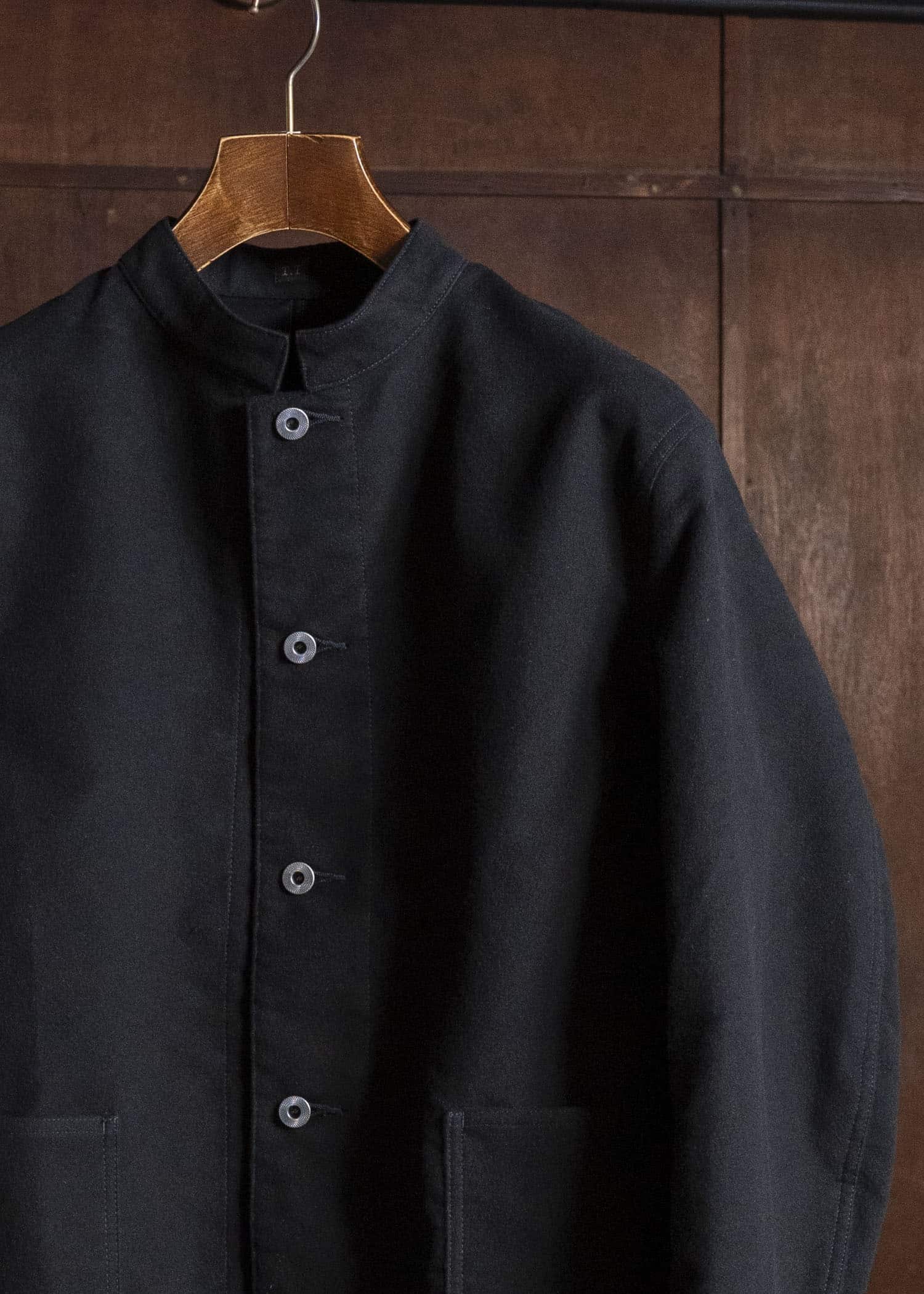 Taiga Takahashi Lot.307-Black Stand Collar Jacket Black