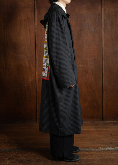 Edwina Horl RE-SET COUTURE Spice coat black stripe