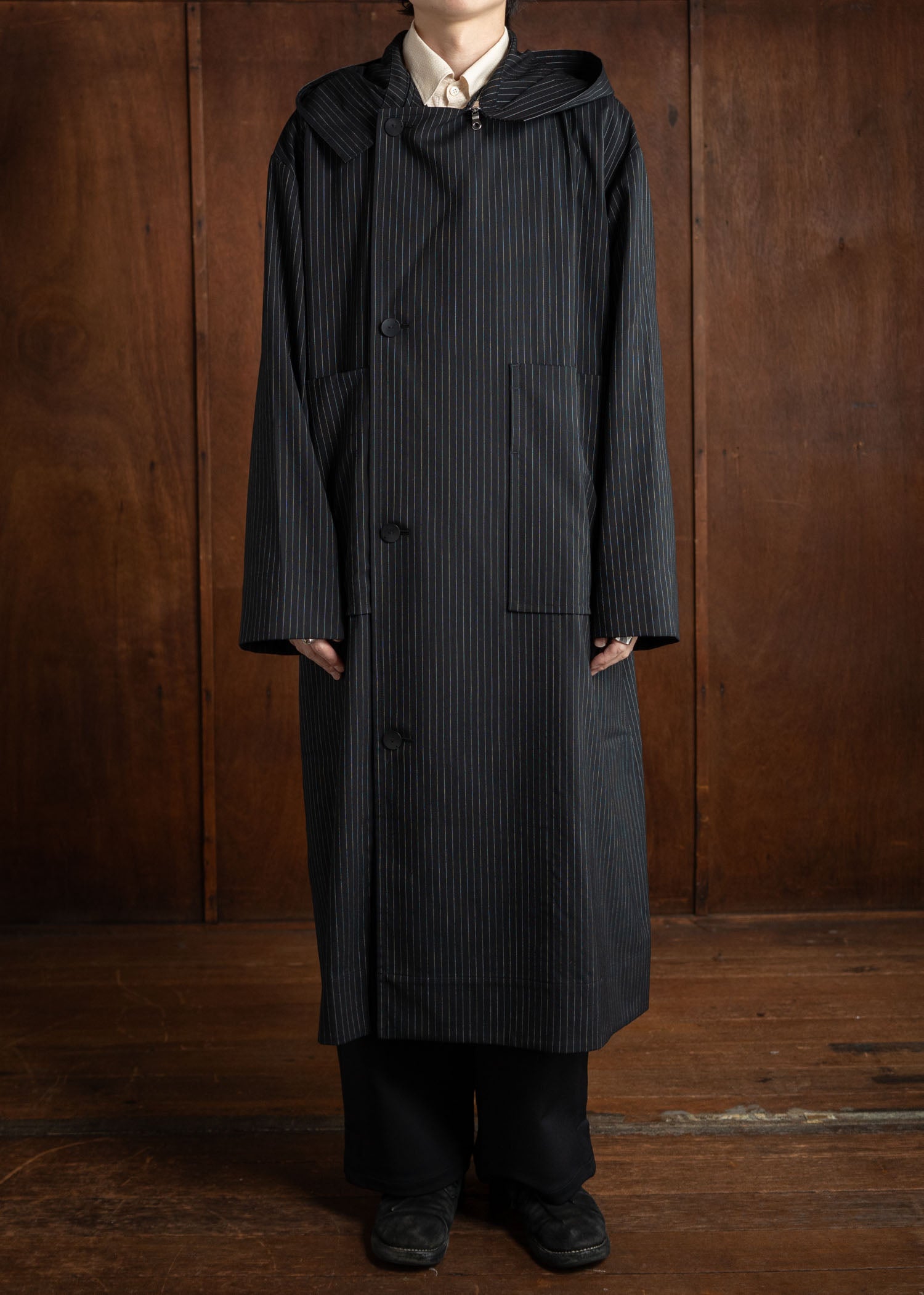 Edwina Horl RE-SET COUTURE Spice coat black stripe