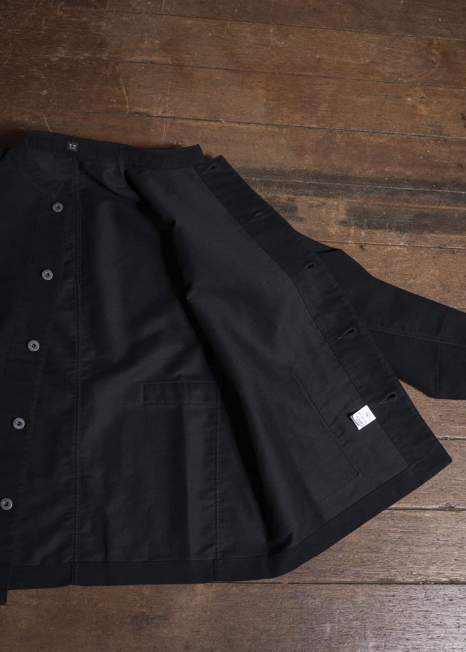 Taiga Takahashi Lot.307-Black Stand Collar Jacket Black