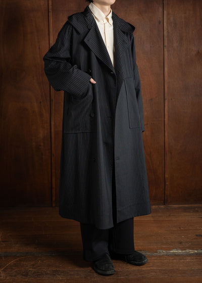 Edwina Horl RE-SET COUTURE Spice coat black stripe