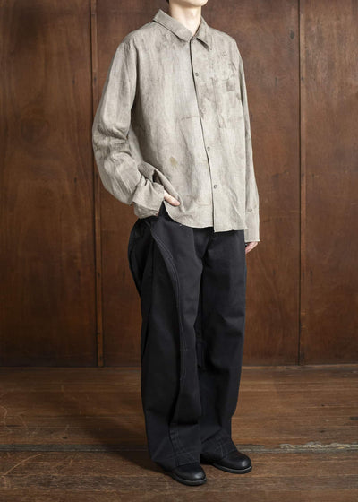 Professor.E PANELED WODE DENIM 25SS-PE-TRL-04-BLACK