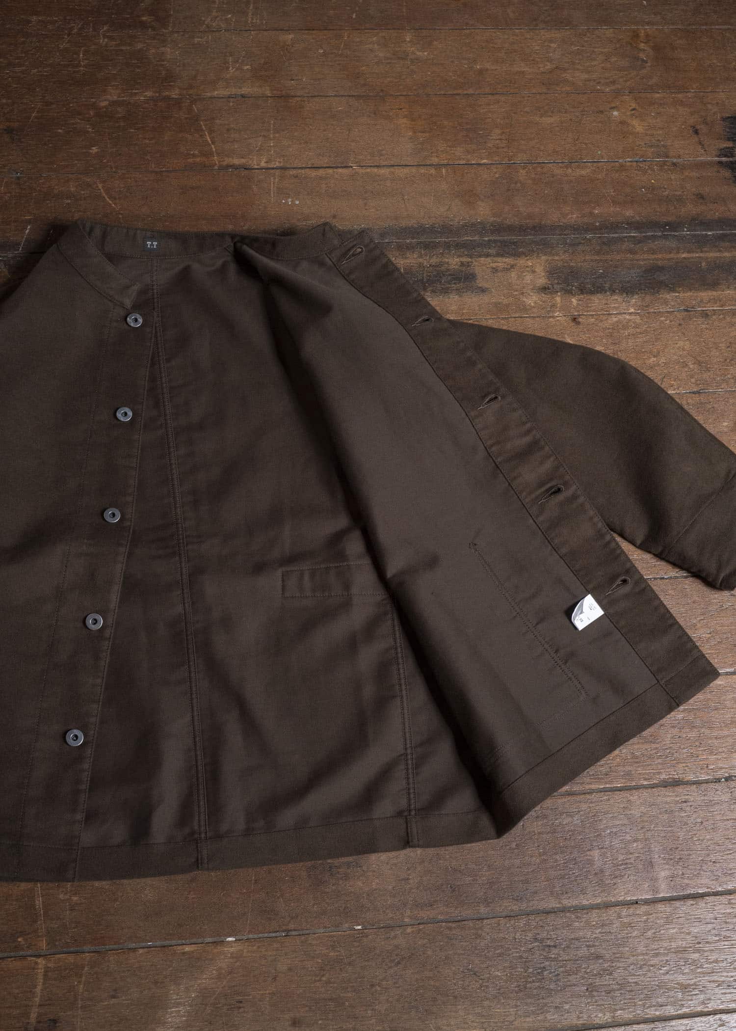 Taiga Takahashi Lot.307-Dark Brown Stand Collar Jacket Dark Brown