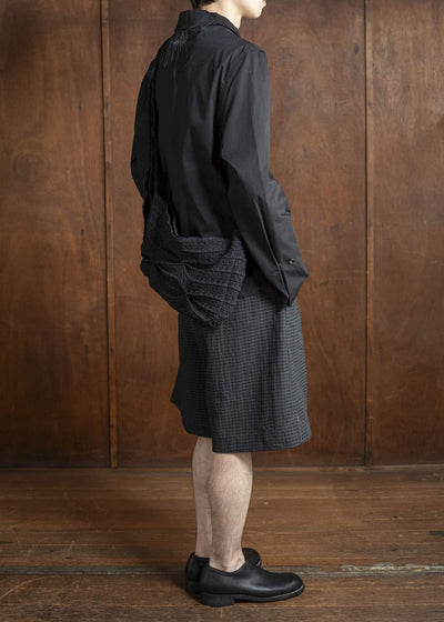 Professor.E GATHERE KNIT BAG 25SS-PE-ACC-10-BLACK