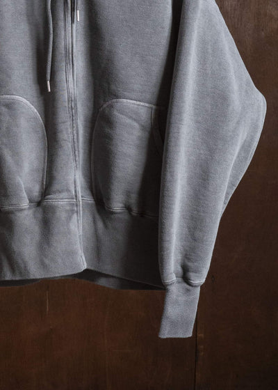 Taiga Takahashi Lot.615-Gray Full Zip Sweat Parka Gray