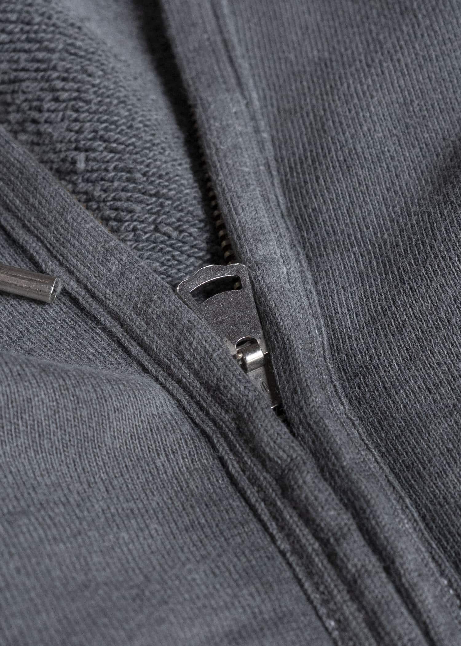 Taiga Takahashi Lot.615-Gray Full Zip Sweat Parka Gray