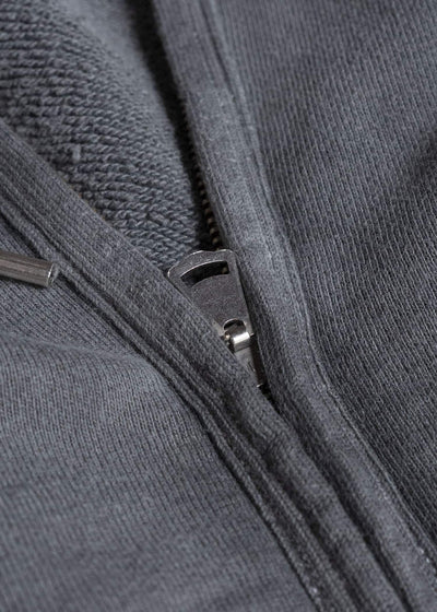 Taiga Takahashi Lot.615-Gray Full Zip Sweat Parka Gray