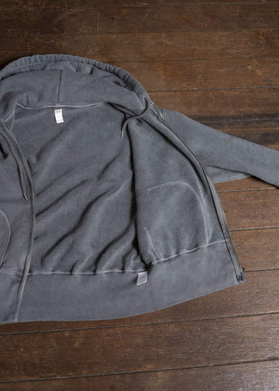 Taiga Takahashi Lot.615-Gray Full Zip Sweat Parka Gray