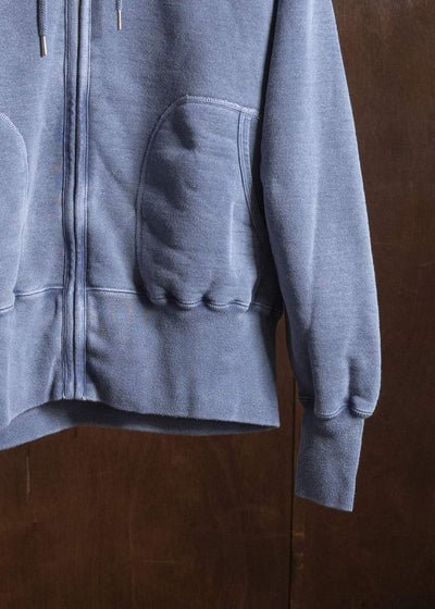 Taiga Takahashi Lot.615-Navy Full Zip Sweat Parka Navy