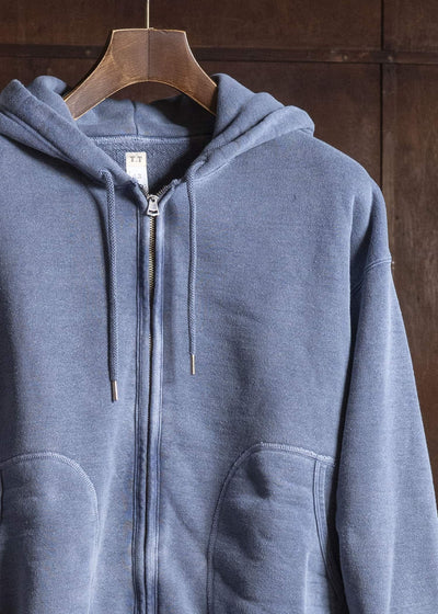 Taiga Takahashi Lot.615-Navy Full Zip Sweat Parka Navy