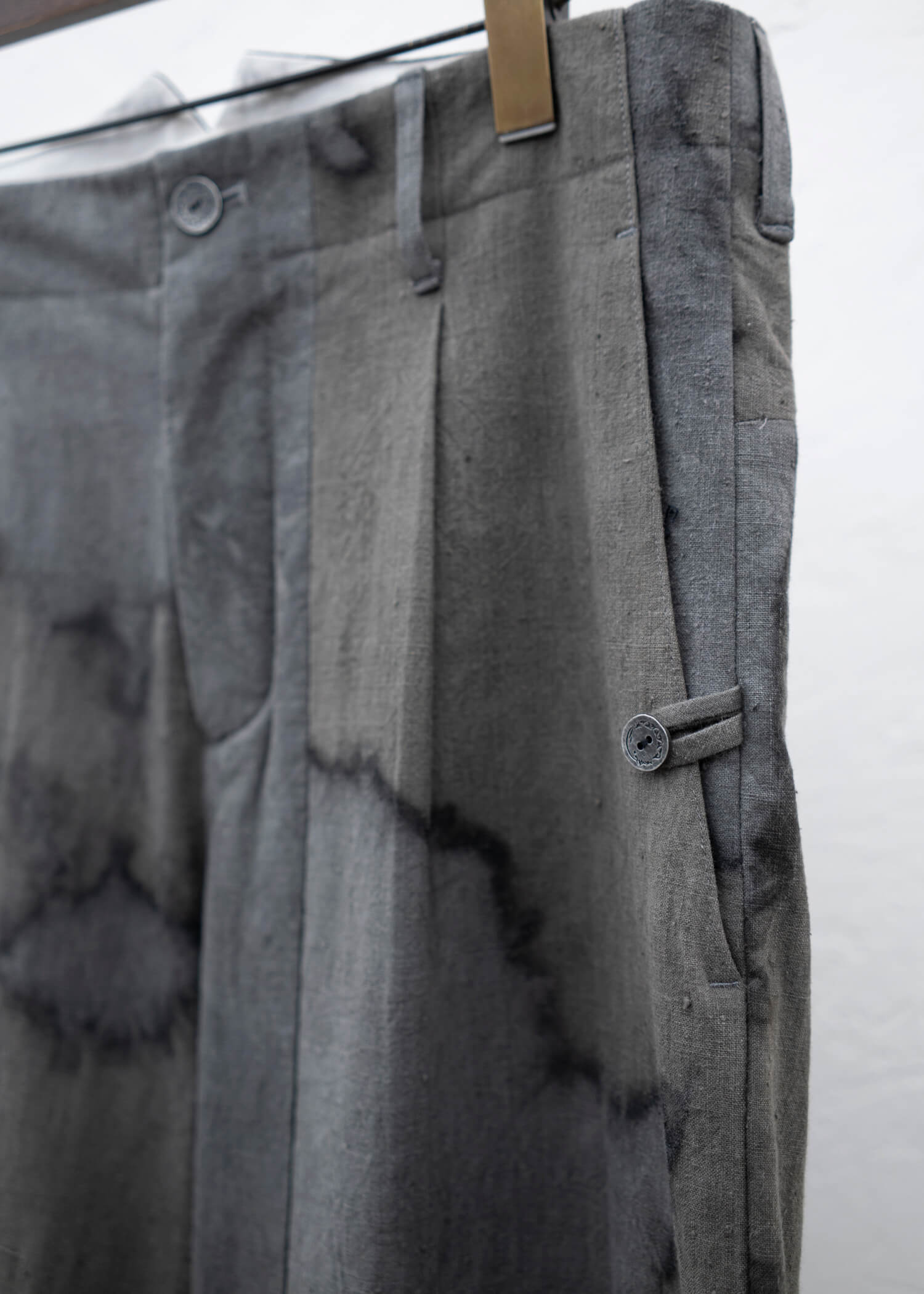 Professor.E E Pants / Natural Dyed Grey