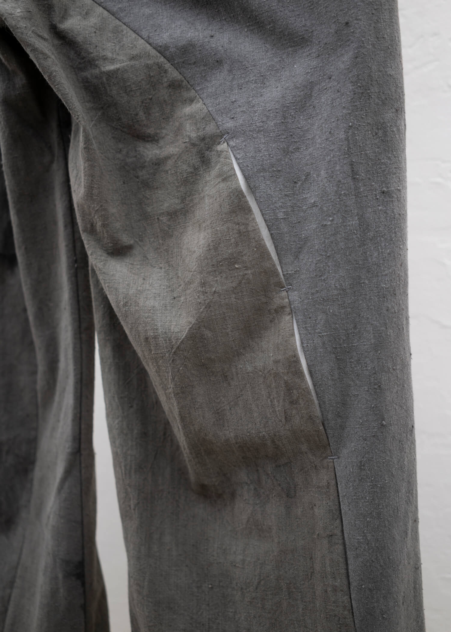 Professor.E E Pants / Natural Dyed Grey