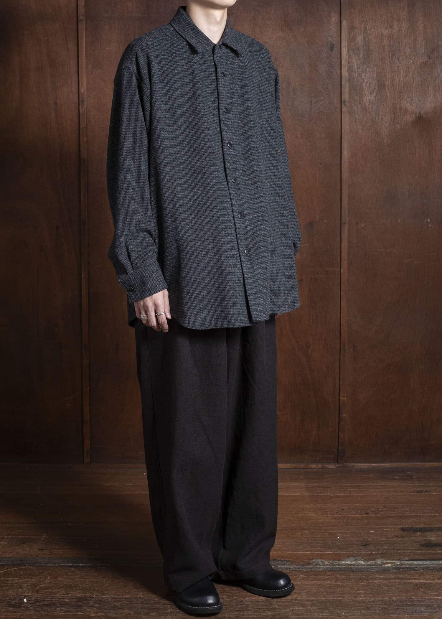 YOKO SAKAMOTO Shirt Jacket YS-25AW-12 HOUNDTOOTH