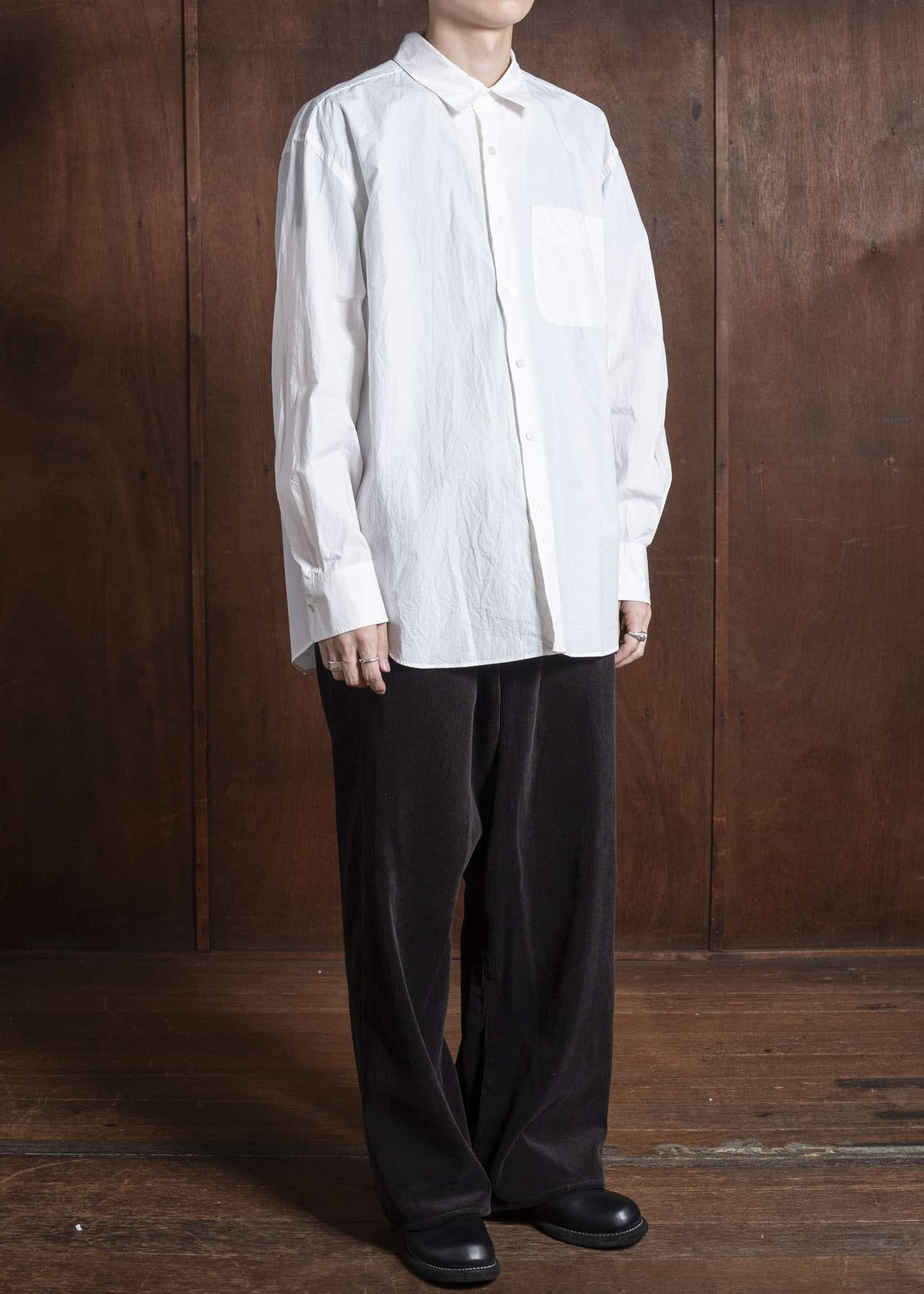 YOKO SAKAMOTO Regular Collar Shirt YS-25AW-59 WHITE