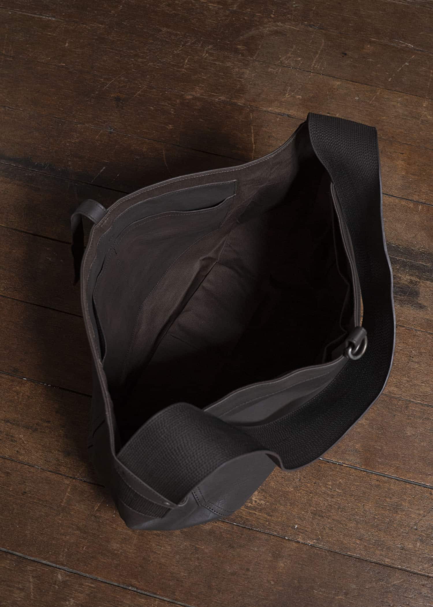 Taiga Takahashi Lot.004-Brown Newsboy Bag Horse Leather Brown