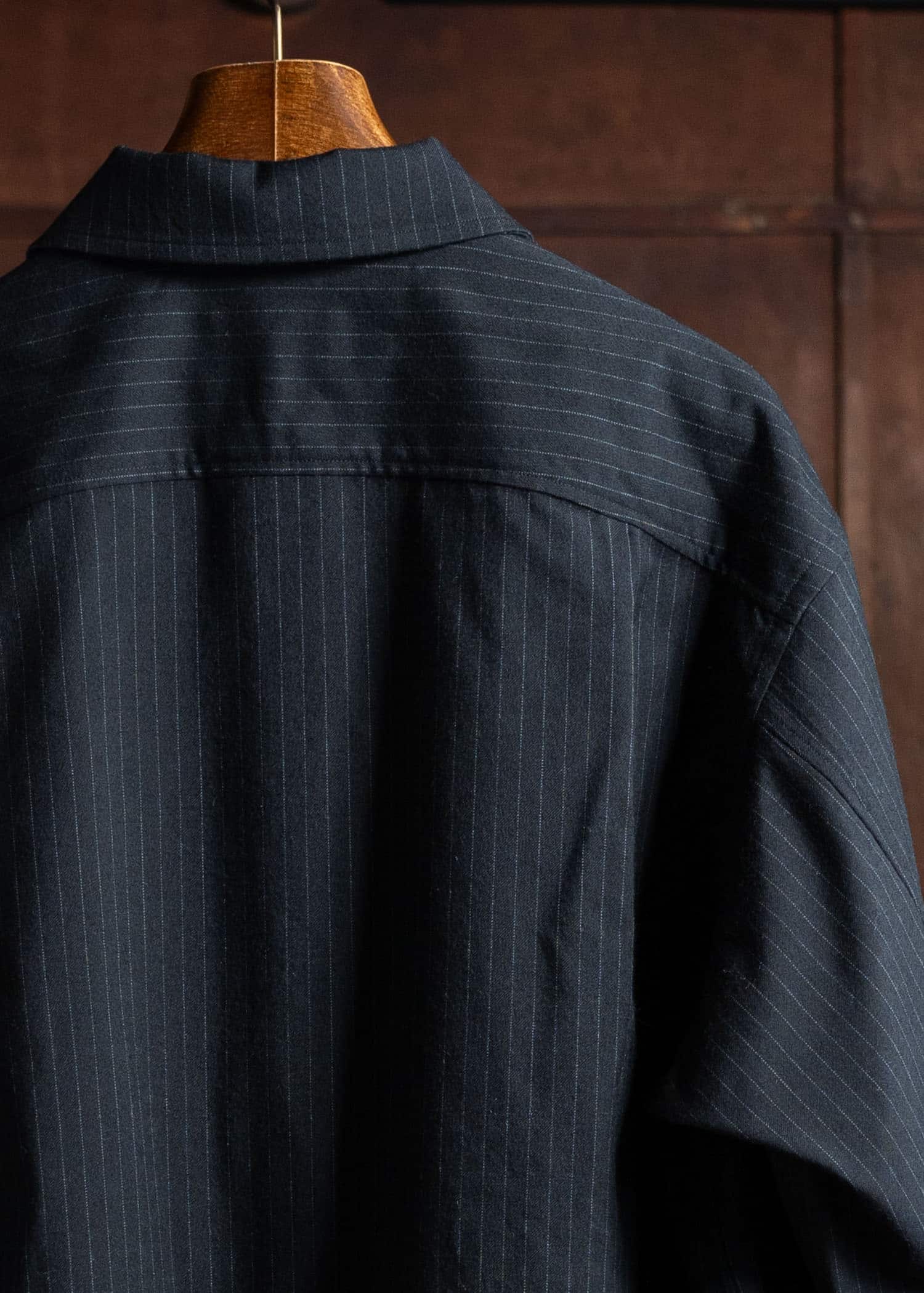 YOKO SAKAMOTO Brushed Wool Work Jacket Stripe YS-24AW-33-Stripe