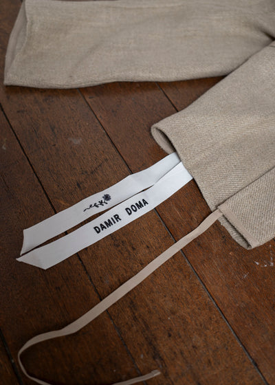 DIOMENE AZALEA / UNLINED LACE-UP JACKET 06 WALNUT DDM-JK-0016 / DDMLINODOK