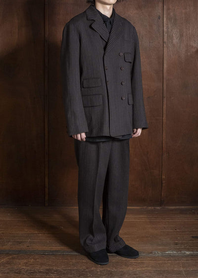 Taiga Takahashi Lot.201-Brown Work Trousers Brown