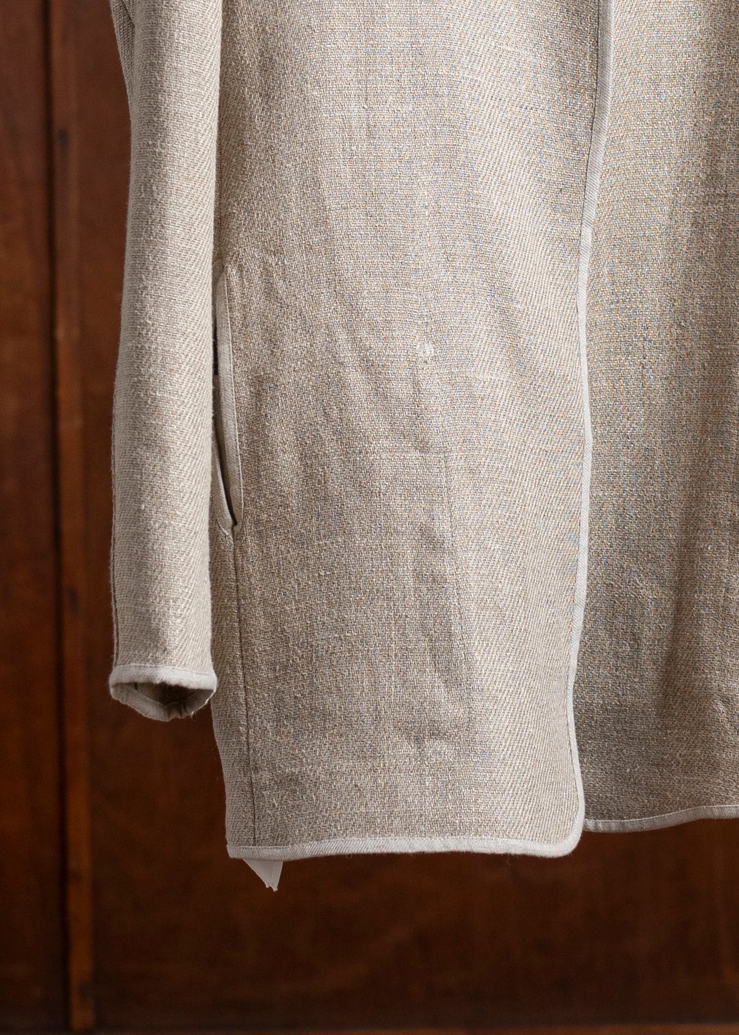 DIOMENE GARDENIA / UNLINED COLLARLESS JACKET 06 WALNUT DDM-JK-0017 / DDMLINODOK