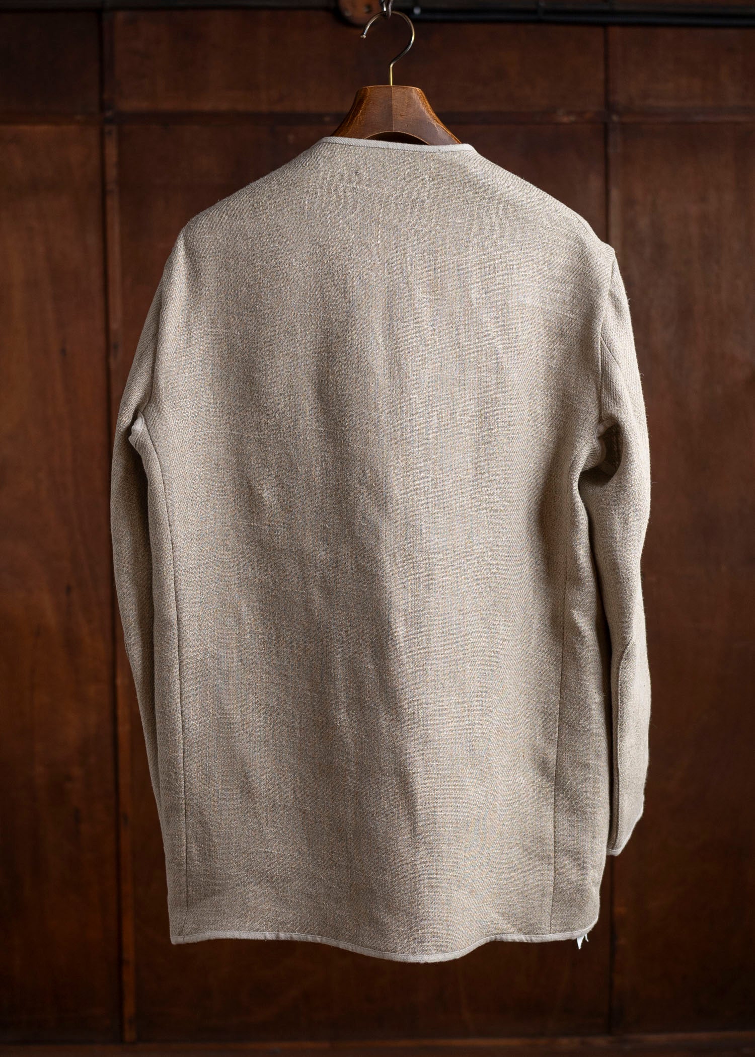 DIOMENE GARDENIA / UNLINED COLLARLESS JACKET 06 WALNUT DDM-JK-0017 / DDMLINODOK