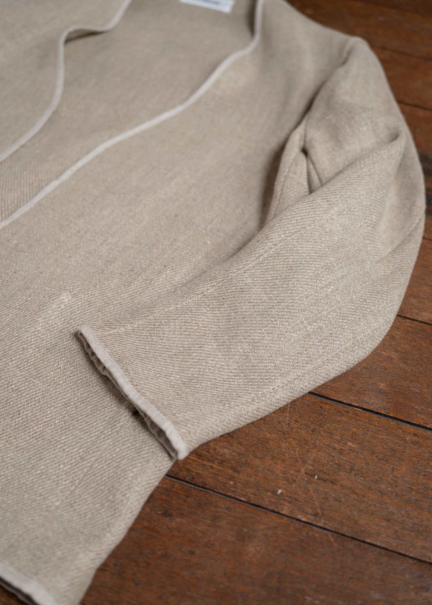 DIOMENE GARDENIA / UNLINED COLLARLESS JACKET 06 WALNUT DDM-JK-0017 / DDMLINODOK