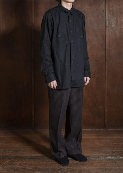 Taiga Takahashi Lot.121-Black Work Shirt Black