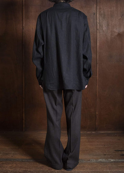 Taiga Takahashi Lot.121-Black Work Shirt Black