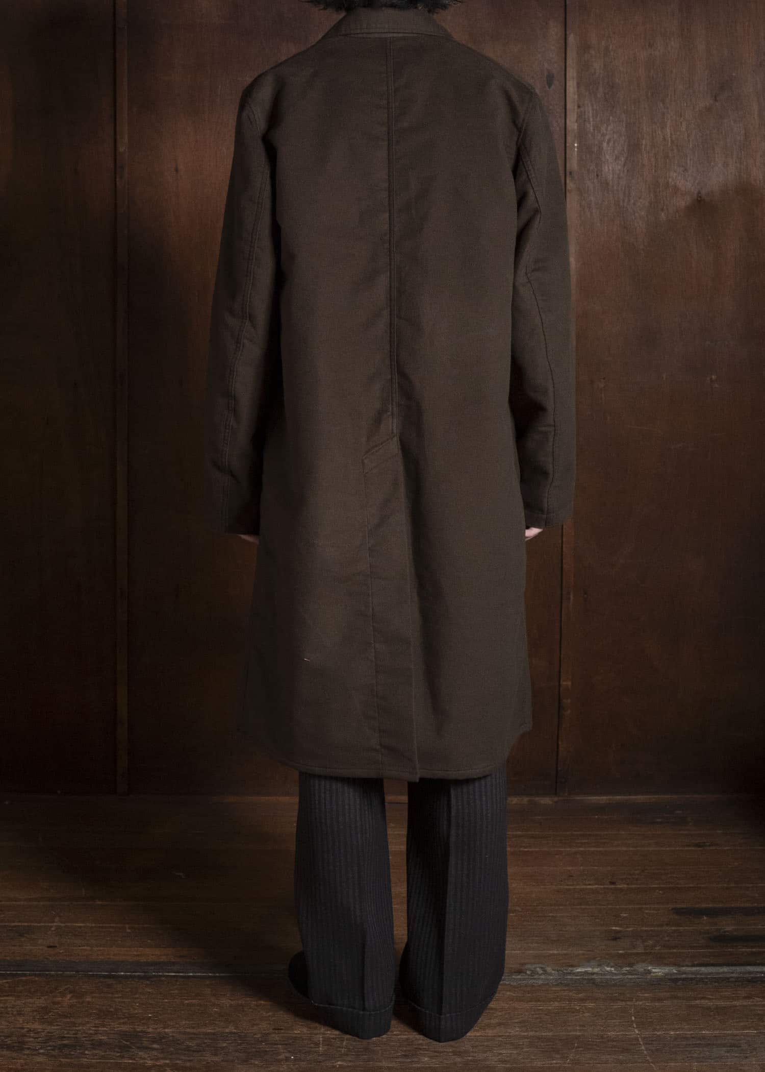 Taiga Takahashi Lot.413-Dark Brown British Postal Worker Coat Dark Brown