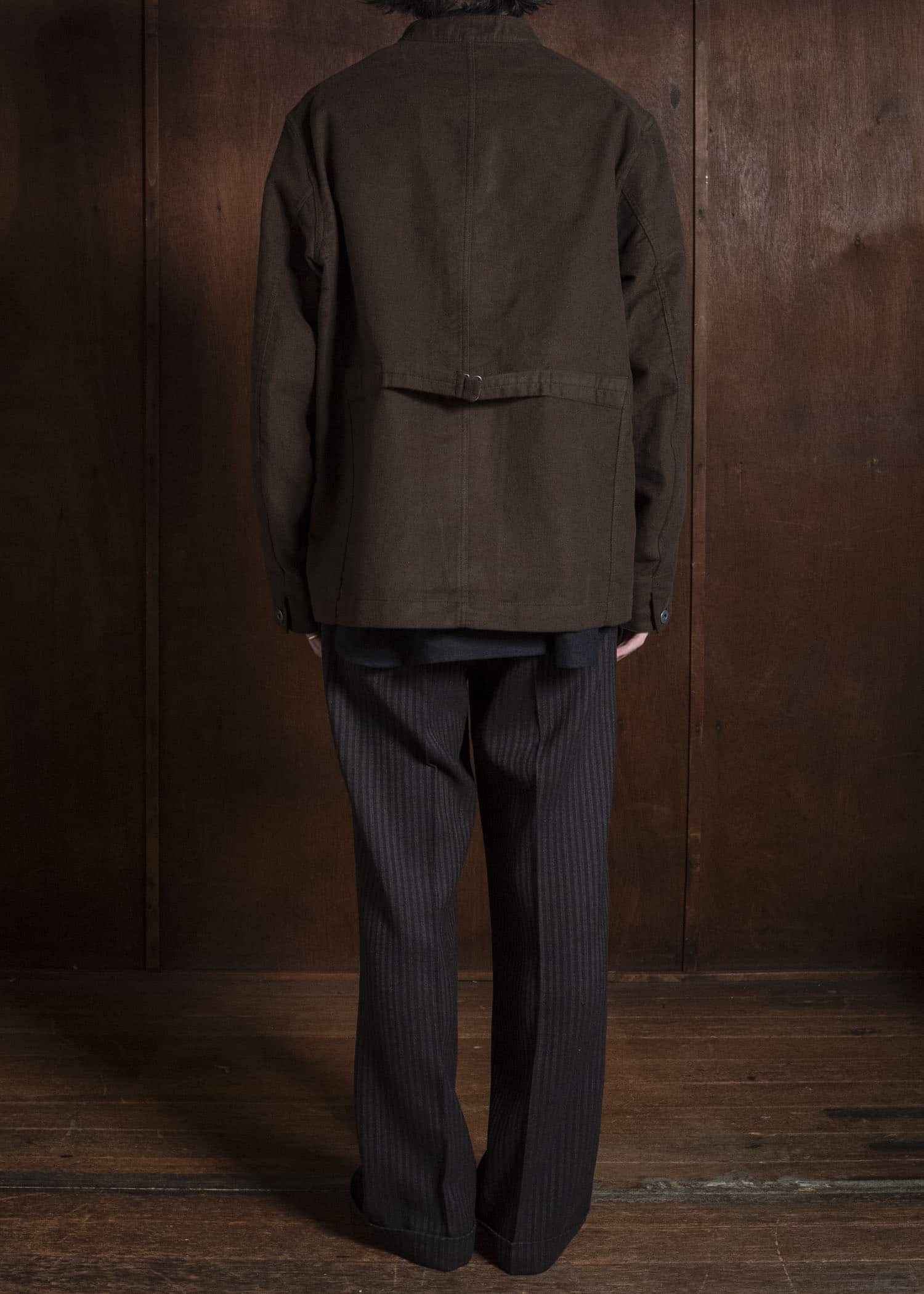 Taiga Takahashi Lot.307-Dark Brown Stand Collar Jacket Dark Brown