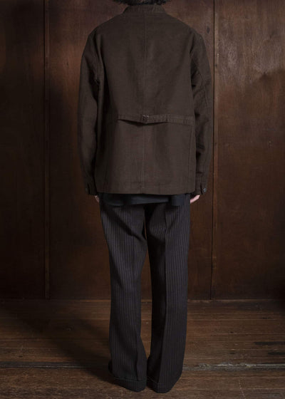 Taiga Takahashi Lot.307-Dark Brown Stand Collar Jacket Dark Brown