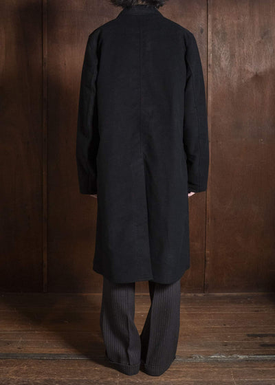 Taiga Takahashi Lot.413-Black British Postal Worker Coat Black