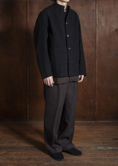 Taiga Takahashi Lot.307-Black Stand Collar Jacket Black