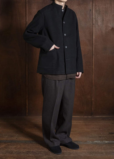 Taiga Takahashi Lot.307-Black Stand Collar Jacket Black