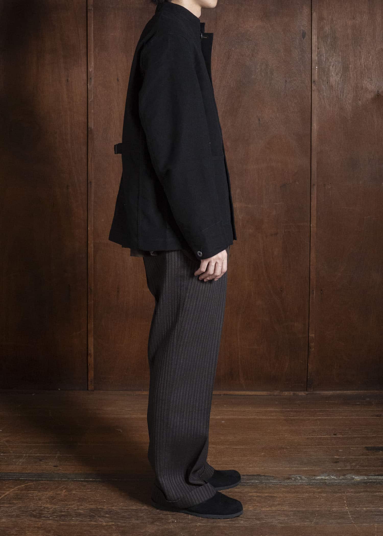 Taiga Takahashi Lot.307-Black Stand Collar Jacket Black