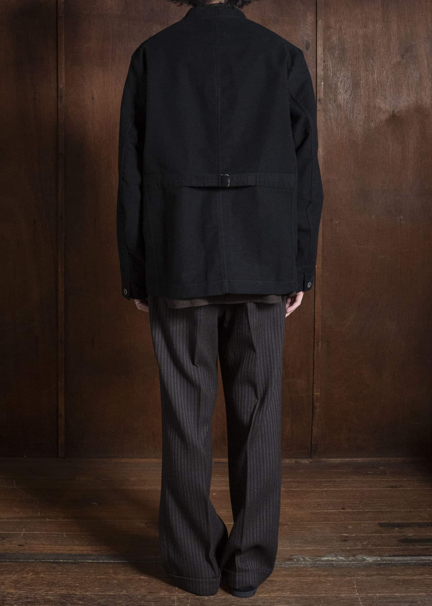 Taiga Takahashi Lot.307-Black Stand Collar Jacket Black
