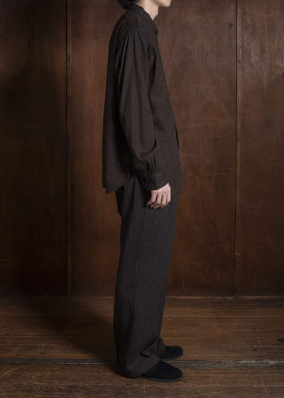 Taiga Takahashi Lot.121-Mud Dyed Brown Work Shirt Mud Dyed Brown