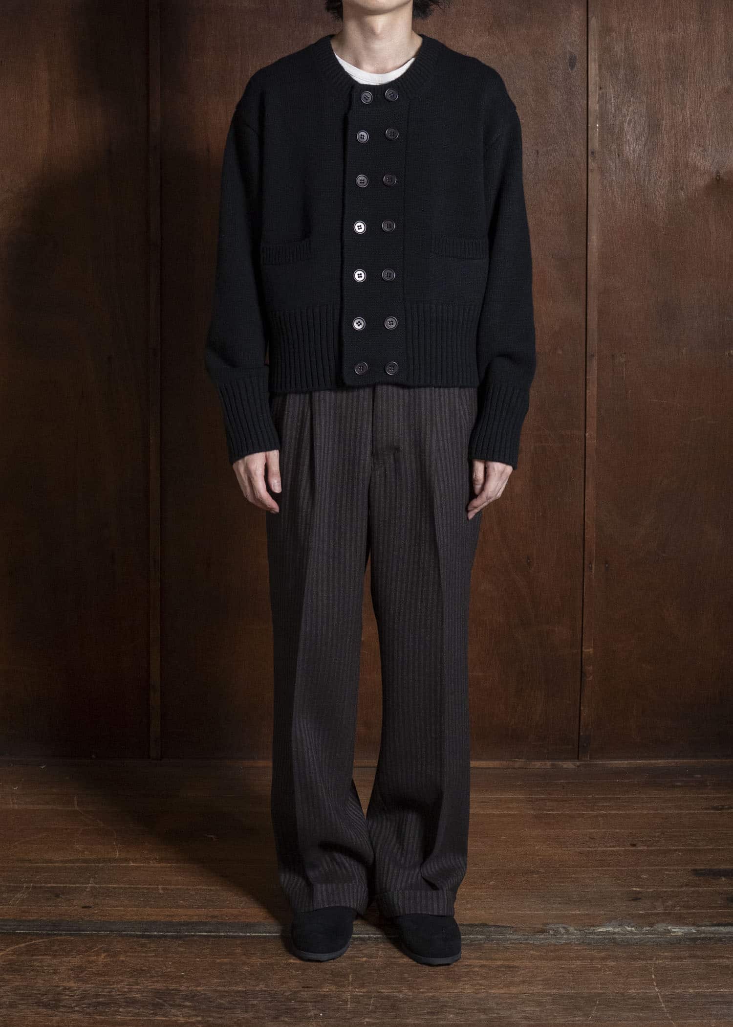 Taiga Takahashi Lot.506-Black Db Cardigan Black