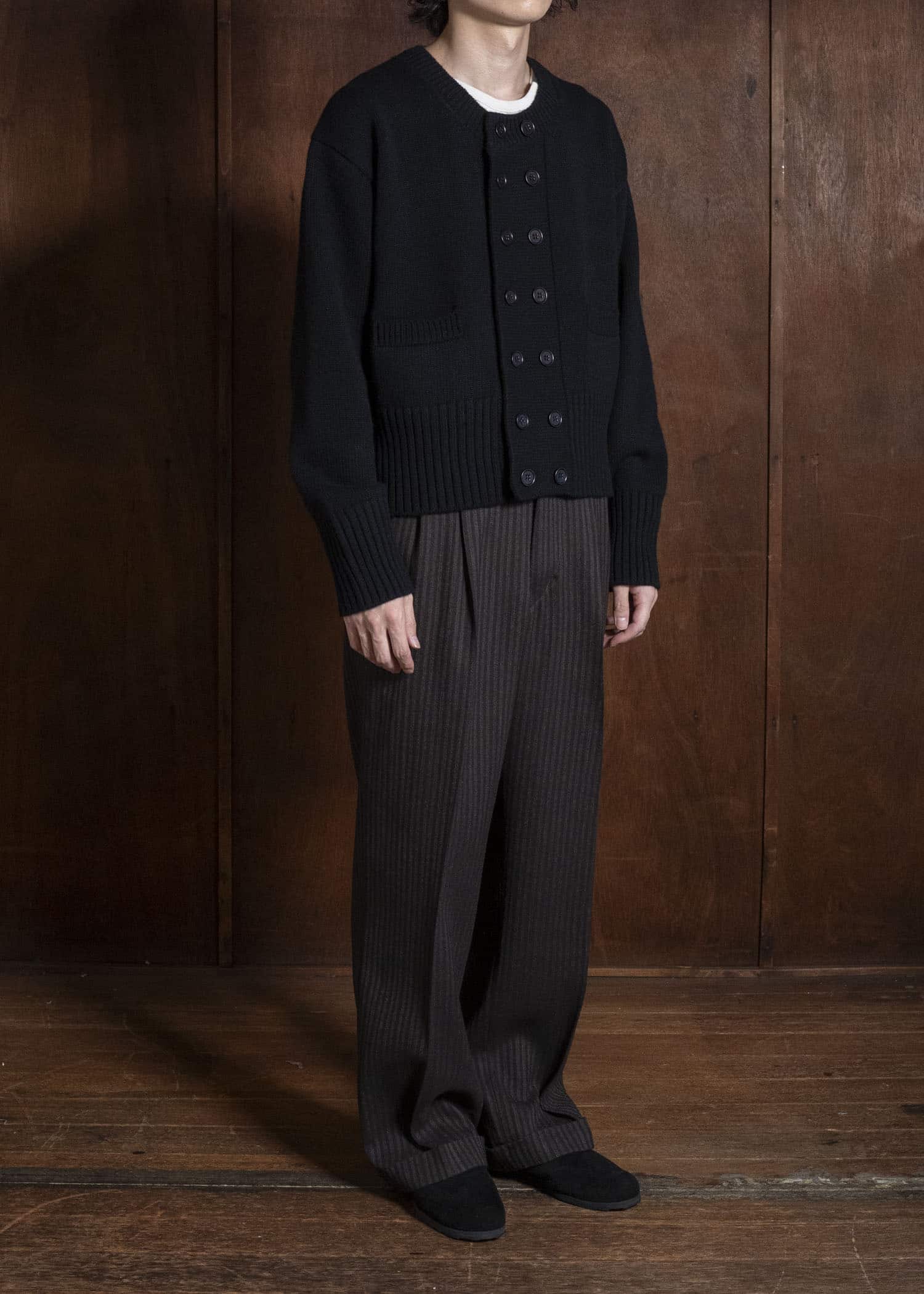 Taiga Takahashi Lot.506-Black Db Cardigan Black
