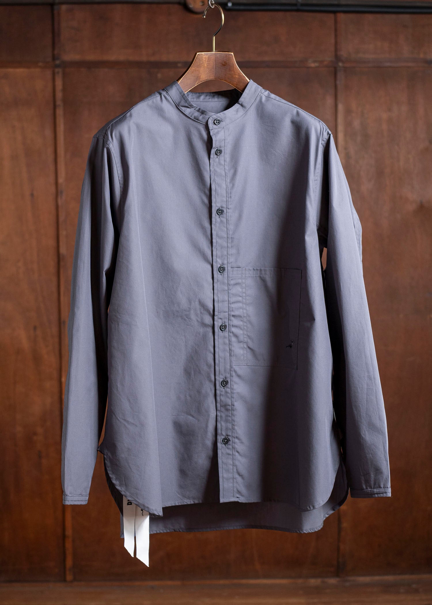 DIOMENE SNOWDROP / MICRO-EMBROIDERED STAND COLLAR SHIRT 11 RAVEN DDM-CL-0011 / DDMMARTE