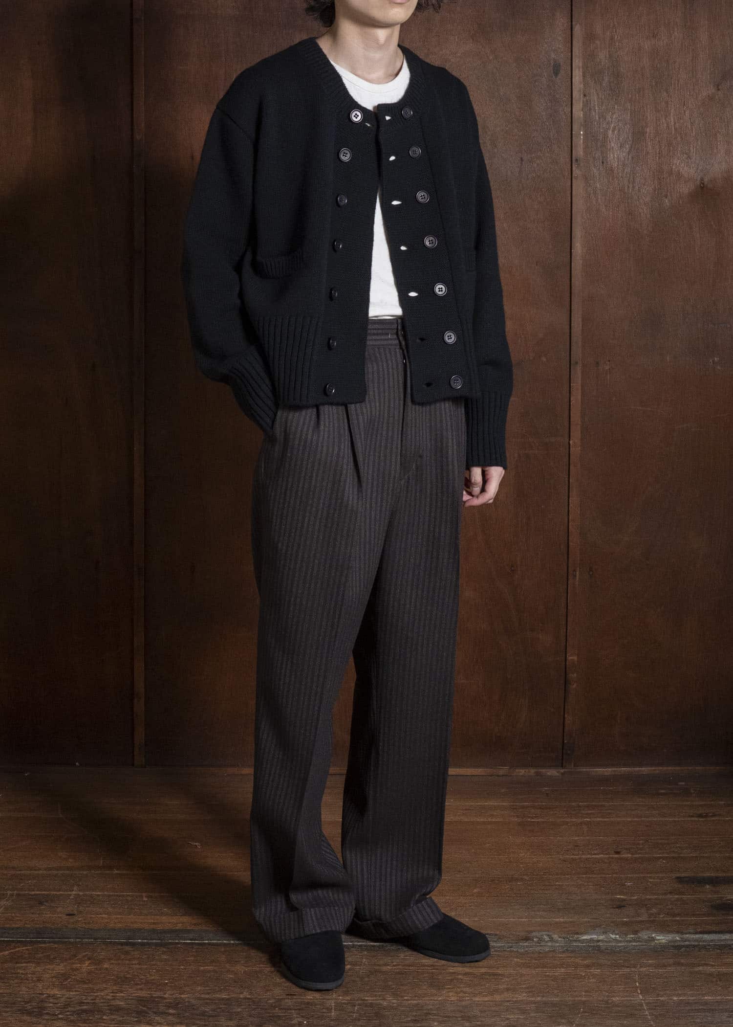 Taiga Takahashi Lot.506-Black Db Cardigan Black