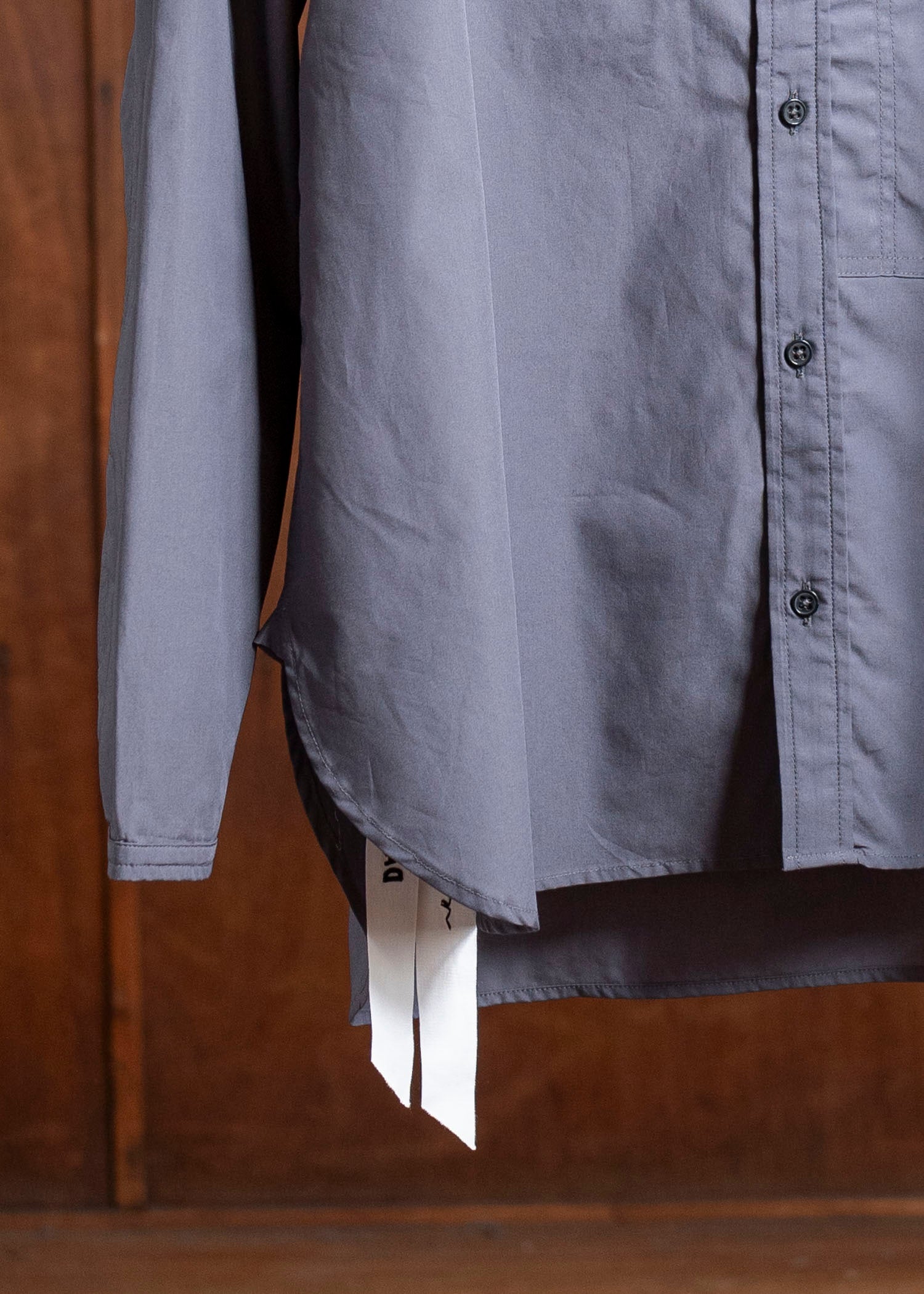 DIOMENE SNOWDROP / MICRO-EMBROIDERED STAND COLLAR SHIRT 11 RAVEN DDM-CL-0011 / DDMMARTE