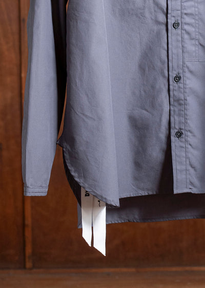 DIOMENE SNOWDROP / MICRO-EMBROIDERED STAND COLLAR SHIRT 11 RAVEN DDM-CL-0011 / DDMMARTE