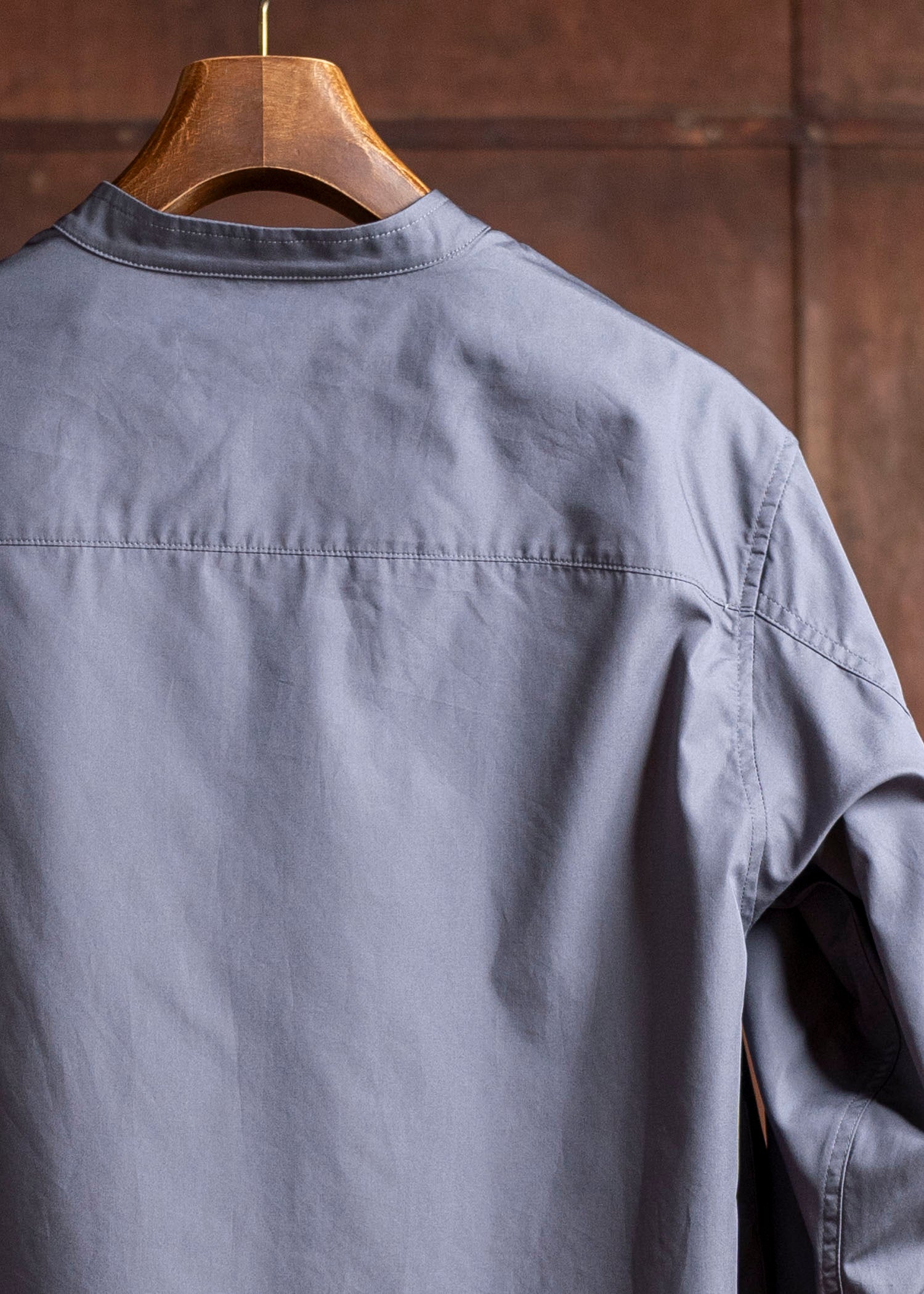 DIOMENE SNOWDROP / MICRO-EMBROIDERED STAND COLLAR SHIRT 11 RAVEN DDM-CL-0011 / DDMMARTE