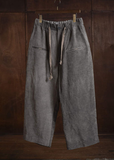 ZIGGY CHEN 0M2610520 STRIPED DRAWSTRING TROUSERS 03