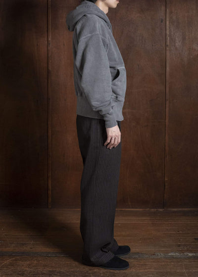 Taiga Takahashi Lot.615-Gray Full Zip Sweat Parka Gray