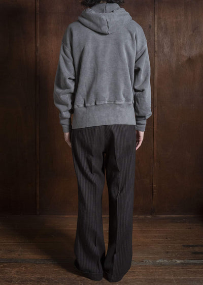 Taiga Takahashi Lot.615-Gray Full Zip Sweat Parka Gray