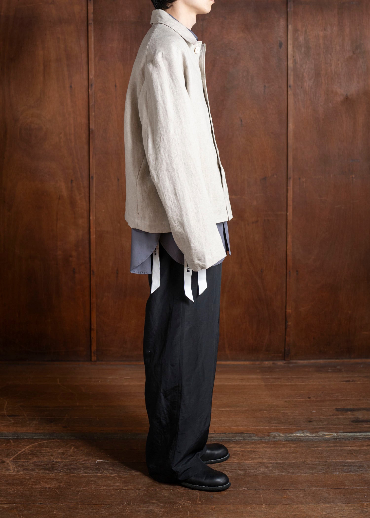 DIOMENE LIGUSTRUM / UNLINED CROCHET POCKET JACKET 03 LINEN DDM-JK-0018 / DDMLINO210