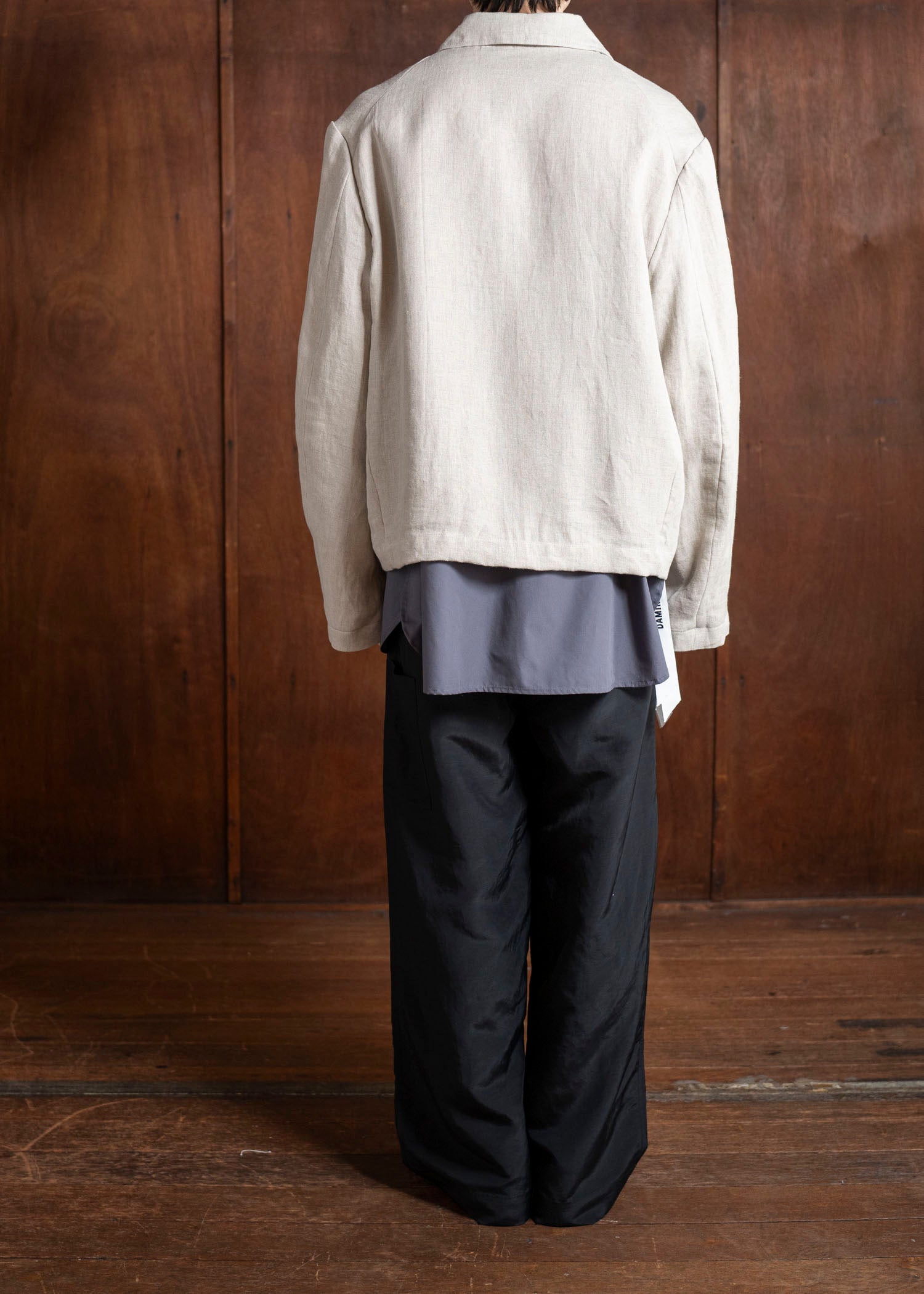 DIOMENE LIGUSTRUM / UNLINED CROCHET POCKET JACKET 03 LINEN DDM-JK-0018 / DDMLINO210