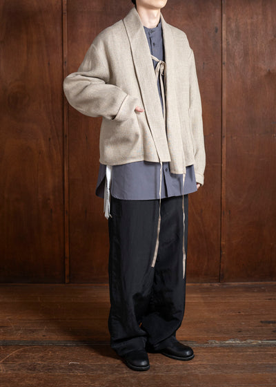 DIOMENE AZALEA / UNLINED LACE-UP JACKET 06 WALNUT DDM-JK-0016 / DDMLINODOK